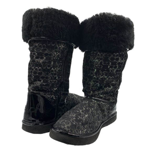 Coach Nikole Optic C Signature Mid-calf Boots - Picture 1 of 9